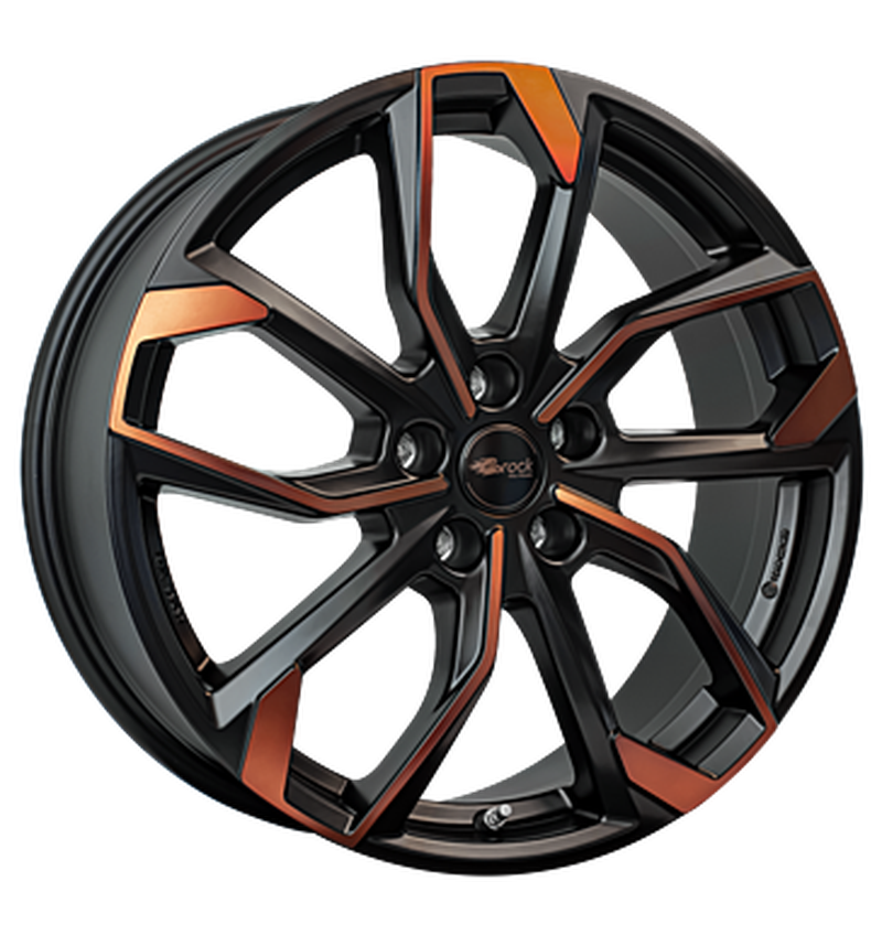 RC-Design RC34 Black Orange Matt Alufelge 8x18 ET38 5x112/57.1