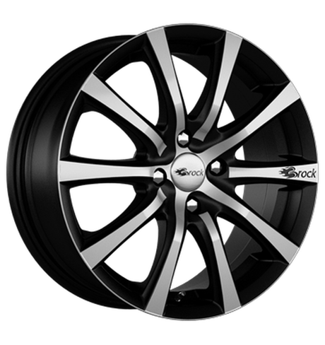 Brock B21 Schwarz Matt Voll-Poliert Alufelge 8x18 ET35 4x108/63.4