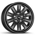 ALCAR HYBRIDRAD 01 grey Stahlfelge 6x15 ET38 5x100/57.1