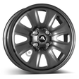 ALCAR HYBRIDRAD 02 grey Stahlfelge 6x15 ET40 4x100/60