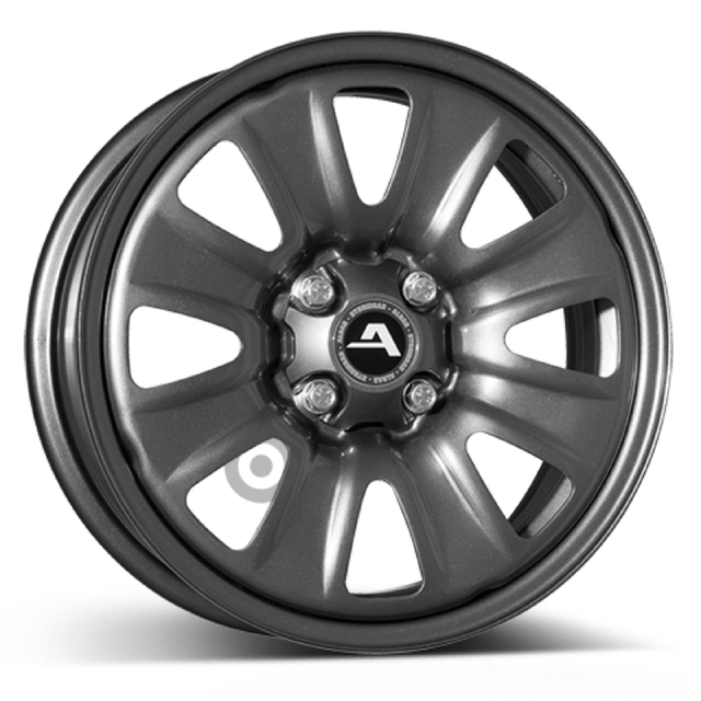 ALCAR HYBRIDRAD 02 grey Stahlfelge 6x15 ET40 4x100/60