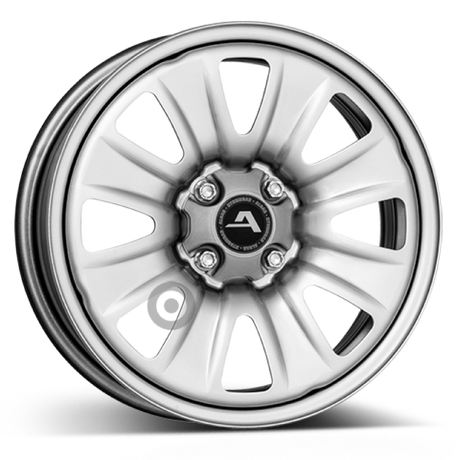 ALCAR HYBRIDRAD 02 silver Stahlfelge 6x15 ET40 4x100/60