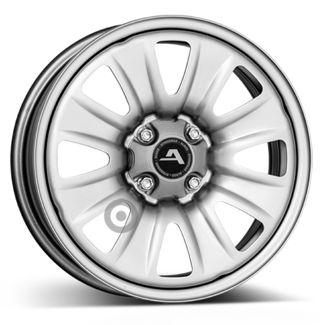 ALCAR HYBRIDRAD 02 silver Stahlfelge 6x15 ET40 4x100/60