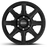 4x DOTZ 4x4 Kalahari Black Matt 7x16 | with hub cap 