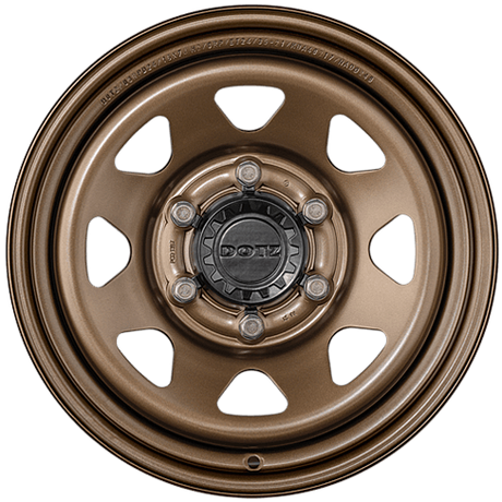 4x DOTZ 4x4 Dakar Bronze Matt 7x16 ET24 6x139.7 | Hub cap included