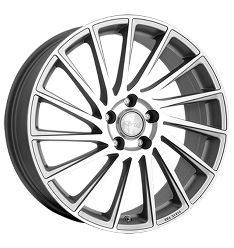 Brock B39 Ferric Grey Voll-Poliert Alufelge 7x17 ET45 5x108/63.4