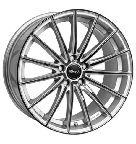 Brock B36 Kristallsilber Black Alufelge 8.5x19 ET44 5x114.3/72.6