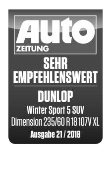Dunlop Winter Sport 5 SUV 235/60 R18 107V Winterreifen