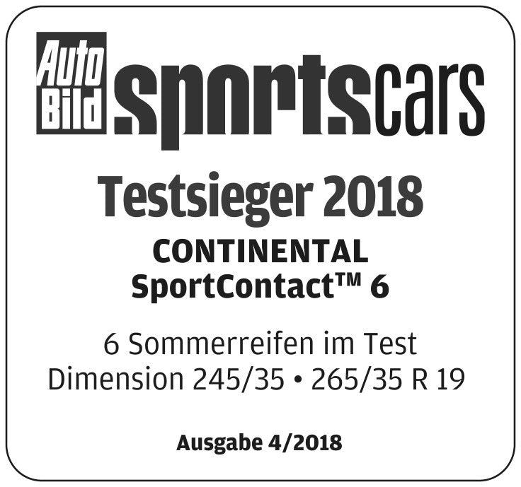 Continental SportContact 6 255/35 R19 96Y Sommerreifen