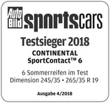 Continental SportContact 6 ContiSeal 245/35 R20 95Y Sommerreifen