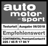 Continental PremiumContact 6 225/45 R19 92W Sommerreifen