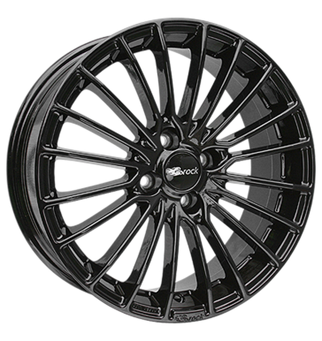 Brock B24 Schwarz Glanz Alufelge 7x17 ET25 4x108/65.1