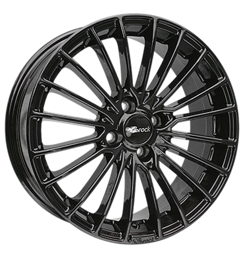 Brock B24 Schwarz Glanz Alufelge 7x16 ET35 4x98/58.1