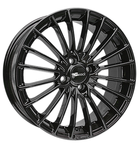 Brock B24 Schwarz Glanz Alufelge 7x17 ET45 4x100/63.4