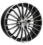 Brock B24 Schwarz Glanz Voll-Poliert Alufelge 7x17 ET35 4x98/58.1