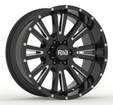 4x Felgen RID R03 10×20 ET-19 6×139,7 | gloss black/milled spokes