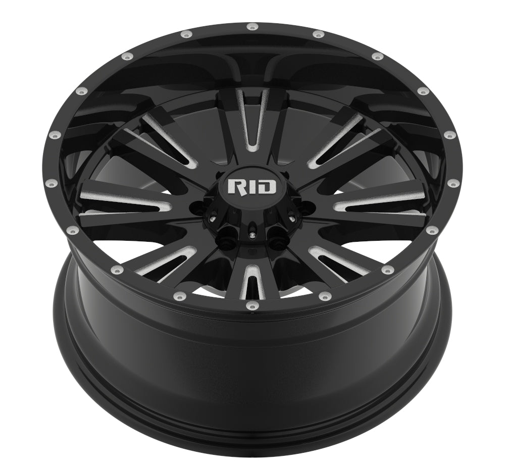 4x Felgen RID R03 10×20 ET-19 6×139,7 | gloss black/milled spokes