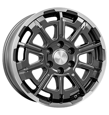 Brock B45 Himalaya Grey Voll-Poliert Alufelge 7.5x18 ET47 6x130/84.1