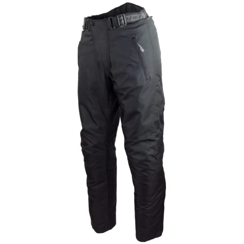 Motorradhose Damen 3XL Schwarz – Roleff 451xl mit Protektoren, herausnehmbarem Thermofutter & Weitenverstellung für den Sommer
