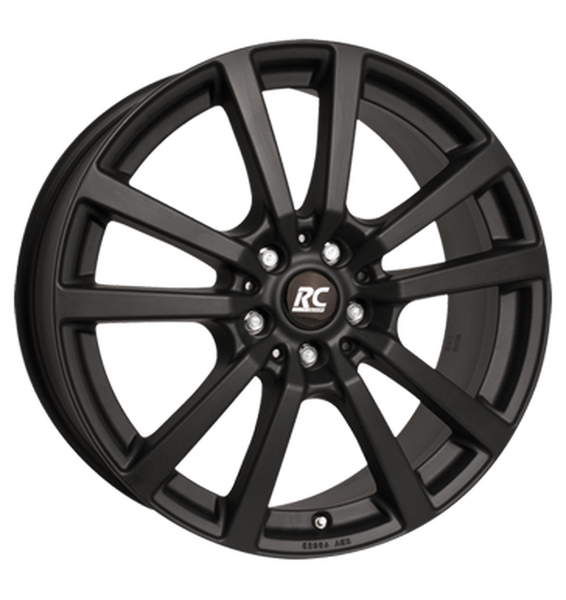 RC-Design RC25 Schwarz Klar Matt Alufelge 8x18 ET56.4 5x127/71.6