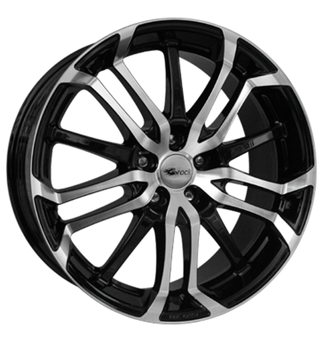 Brock B26 Schwarz Matt Voll-Poliert Alufelge 8x18 ET35 5x110/65.1