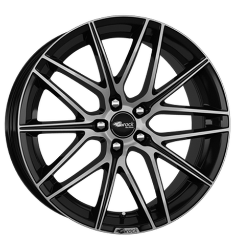 Brock B34 Schwarz Glanz Voll-Poliert Alufelge 7.5x17 ET36 5x105/56.6