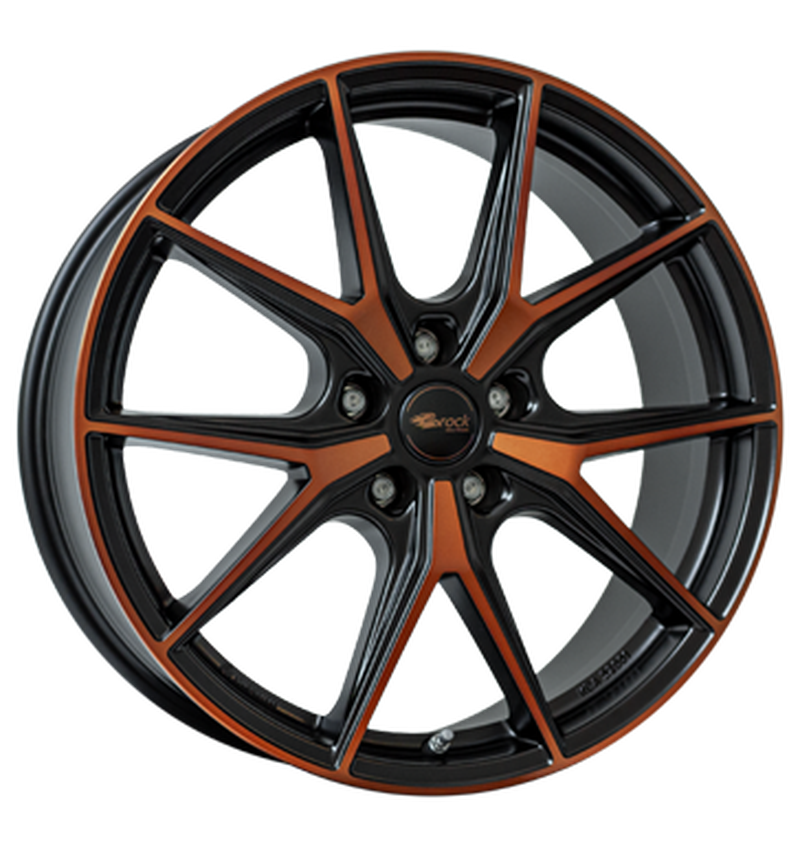 Brock B40 Black Orange Matt Alufelge 8x19 ET40 5x112/57.1