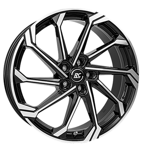 RC-Design RC36 Schwarz Glanz Voll-Poliert Alufelge 7x18 ET42 5x114.3/66.6