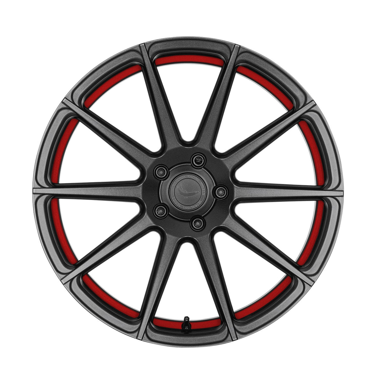 Barracuda Project 2,0 Alufelge 10,5x20 ET40 5x114,3 Mattgunmetal/ undercut Color Trim rot