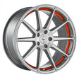 Barracuda Project 2,0 Alufelge 8,5x19 ET30 5x112 silver brushed/ undercut Color Trim rot