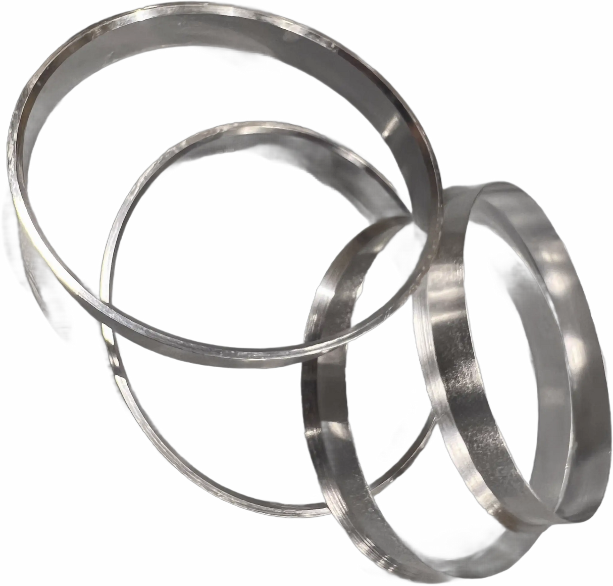 4x Zentrierring Aluminium 74,1 - 72,6