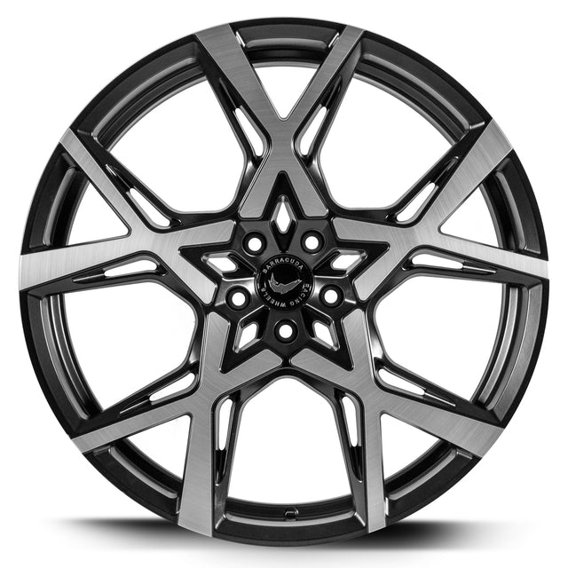 Barracuda Project X Alufelge 10x22 ET45 5x130 Black brushed Surface