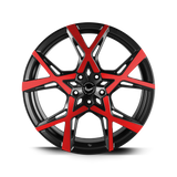 Barracuda Project X Alufelge 10x22 ET40 5x114,3 Gloss black Flashred
