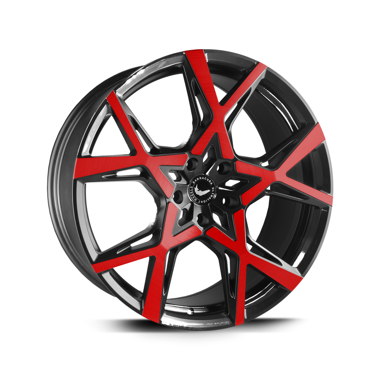 Barracuda Project X Alufelge 10x22 ET40 5x114,3 Gloss black Flashred