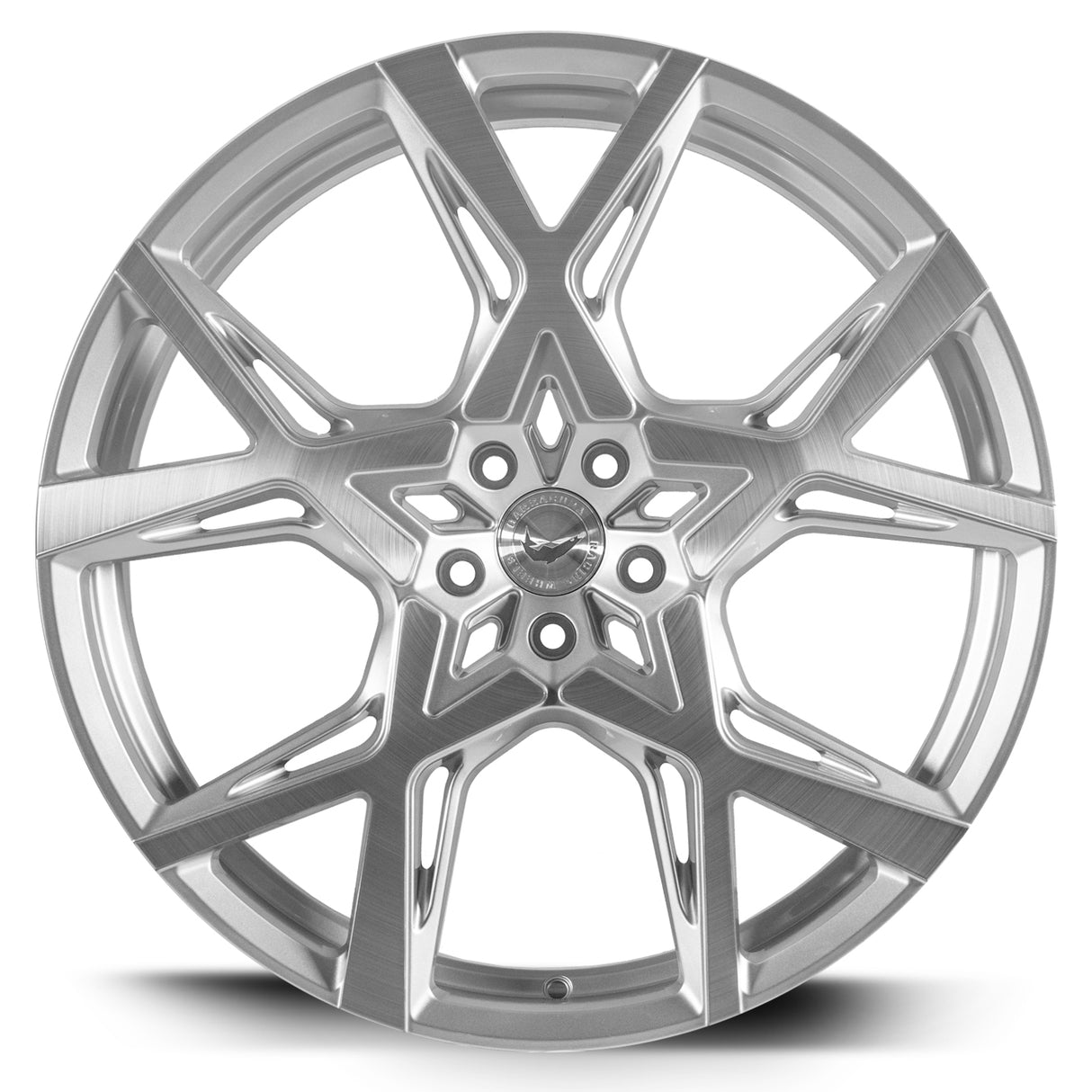 Barracuda Project X Alufelge 10x22 ET40 5x108 Silver-brushed-Surface