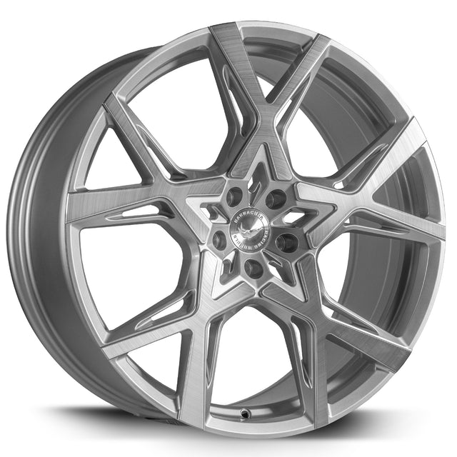 Barracuda Project X Alufelge 10x22 ET40 5x120 Silver-brushed-Surface