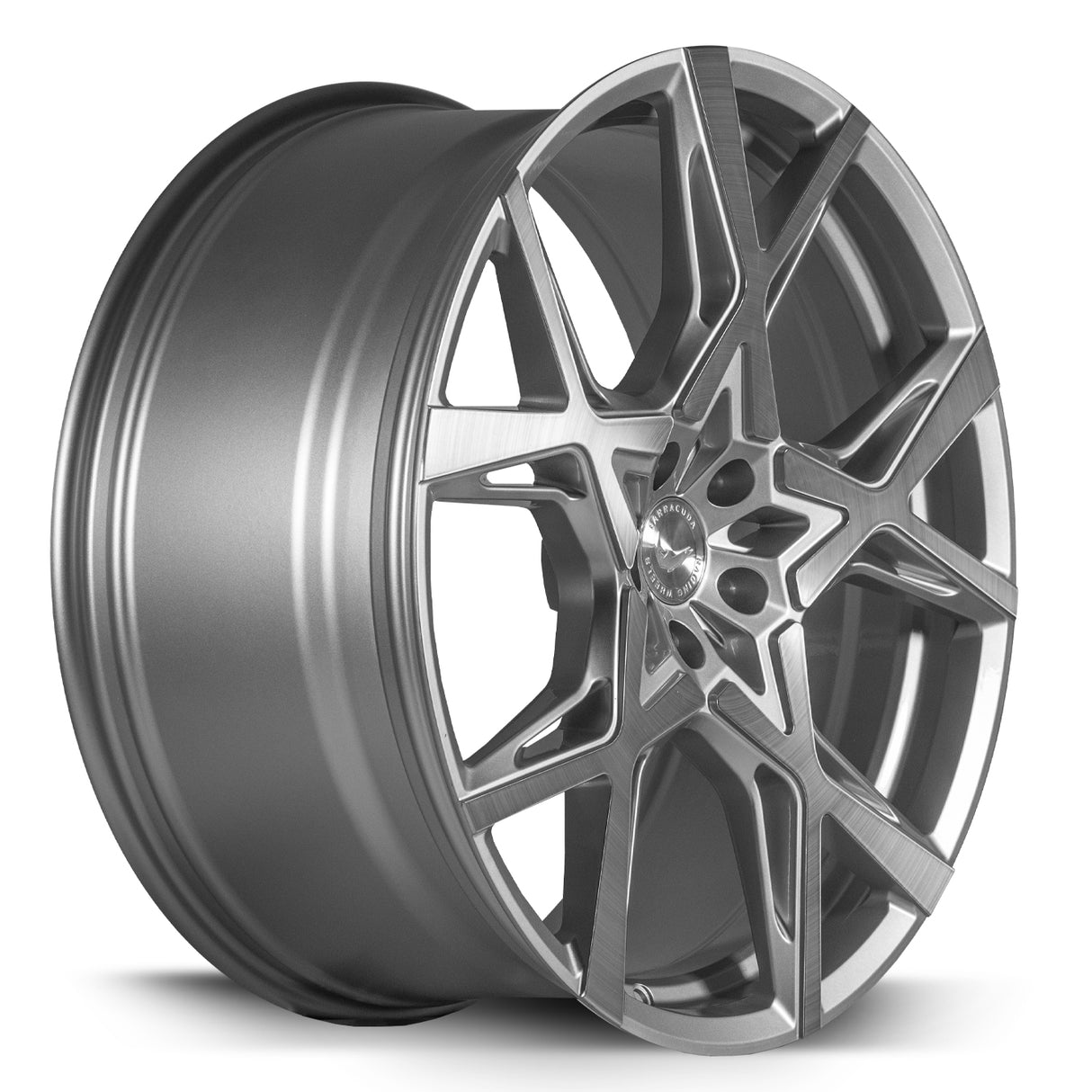 Barracuda Project X Alufelge 10x22 ET45 5x127 Silver-brushed-Surface