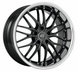 Barracuda Voltec T6 Alufelge 8x18 ET30 5x100 Higloss black inox lip