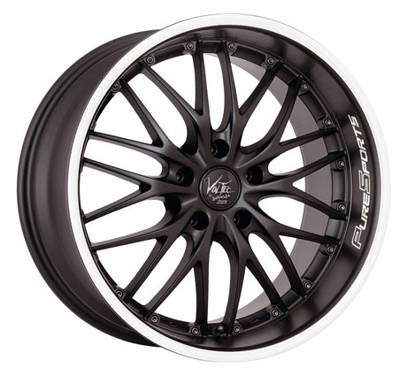 Barracuda Voltec T6 Alufelge 8x17 ET35 5x100 Mattblack Puresports Color Trim weiss