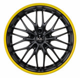 Barracuda Voltec T6 Alufelge 7x17 ET38 4x100 Higloss black inox lip