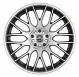 Barracuda Karizzma Alufelge 7,5x17 ET35 5x100/5x112 Mattblack Puresports Color Trim weiss
