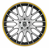 Barracuda Karizzma Alufelge 9x20 ET42 5x112 Mattblack Puresports Color Trim gelb