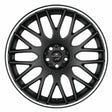 Barracuda Karizzma Alufelge 8x18 ET13 4x100/4x108 Mattblack Puresports Color Trim weiss
