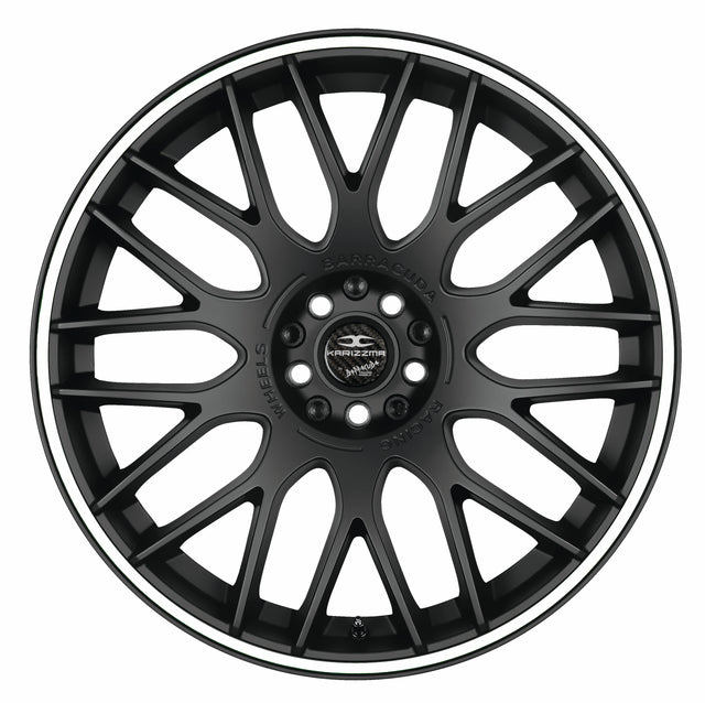 Barracuda Karizzma Alufelge 10,5x20 ET40 5x112 Mattblack Puresports Color Trim weiss