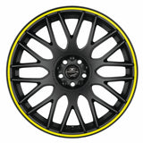 Barracuda Karizzma Alufelge 8,5x19 ET18 5x110/5x120 Mattblack Puresports Color Trim gelb