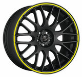 Barracuda Karizzma Alufelge 10,5x20 ET45 5x112 Mattblack Puresports Color Trim gelb