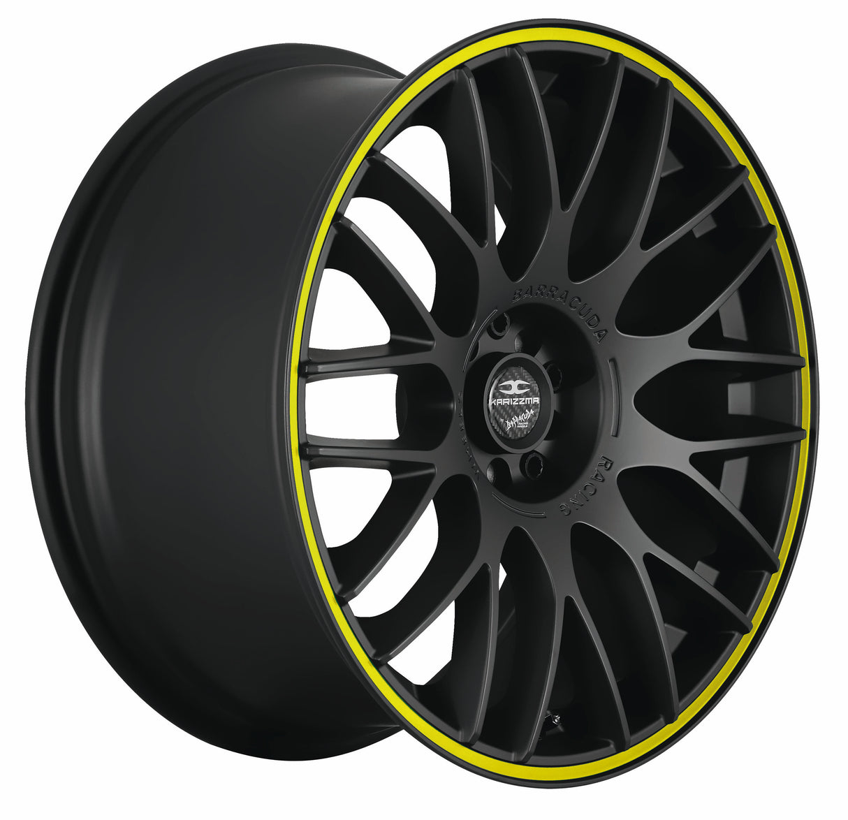 Barracuda Karizzma Alufelge 10,5x20 ET45 5x112 Mattblack Puresports Color Trim gelb