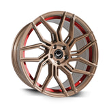 Barracuda Dragoon Alufelge 8,5x19 ET40 5x110 Higloss-Bronze undercut Trimline red
