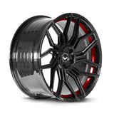 Barracuda Dragoon Alufelge 8,5x19 ET40 5x108 Higloss-Black undercut Trimline red