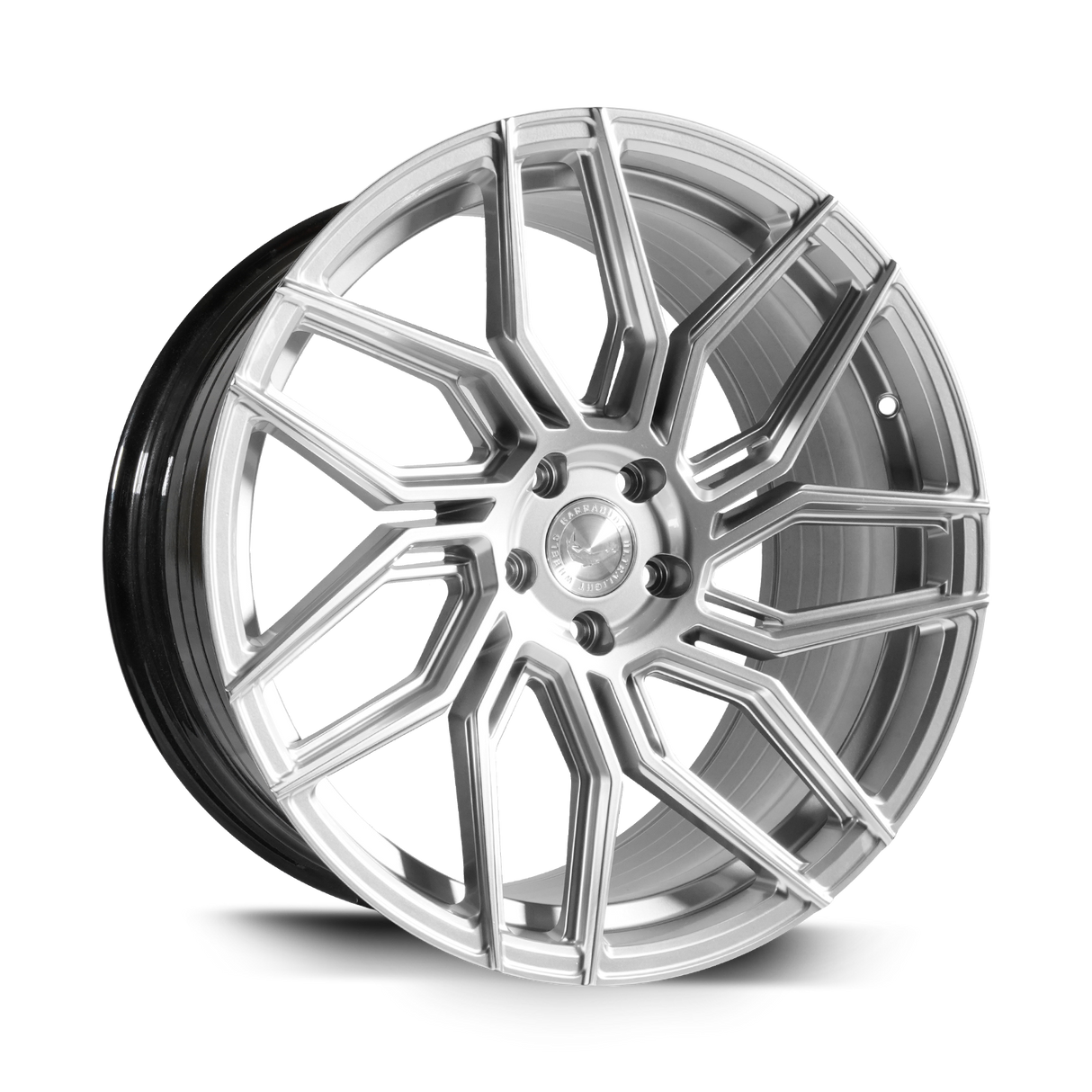 Barracuda Dragoon Alufelge 10x20 ET35 5x114,3 Silver undercut Trimline red